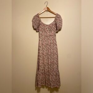 BACIO Floral Puff Sleeve Floral Dress. Size S